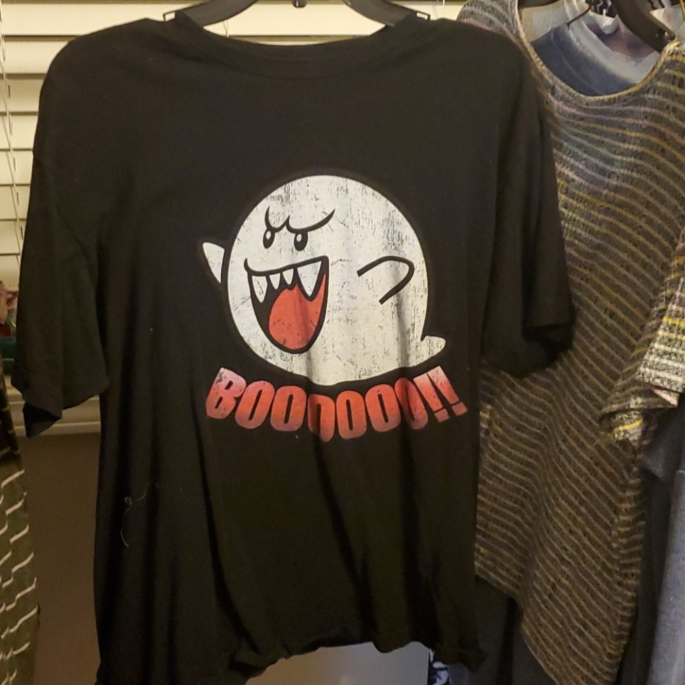 "Boo" Distressed T-shirt